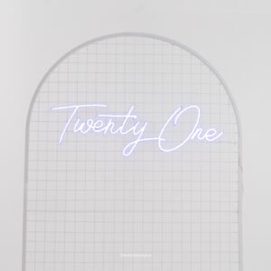 'Twenty One' Neon Signage