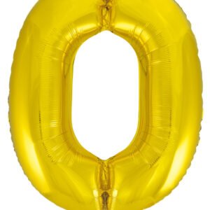 Gold Numeral Helium Foil - 86cm